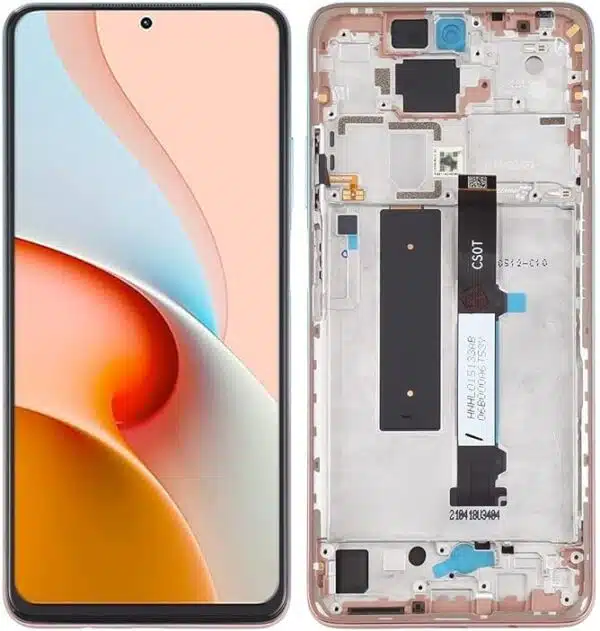 ⁦מסך עם מסגרת למכשיר שיאומי רדמי Xiaomi Redmi Note 9 Pro 5G⁩ – תמונה ⁦5⁩
