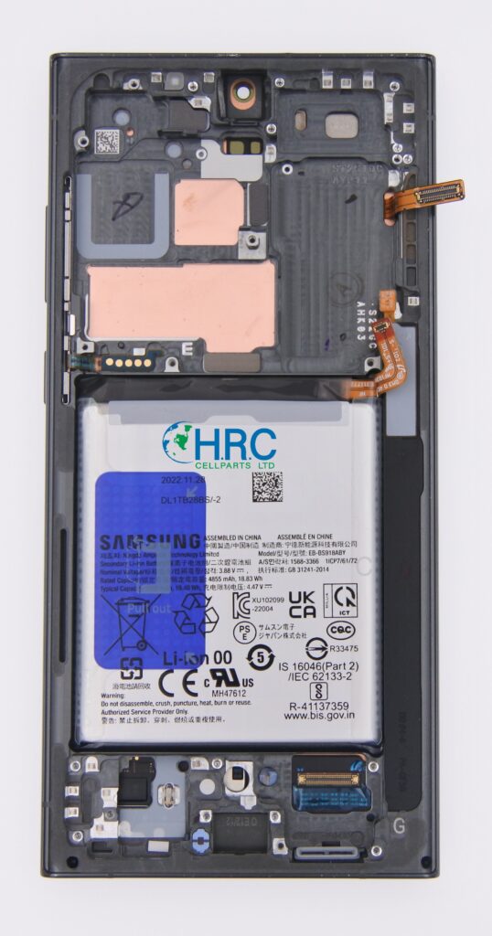 ⁦סוללה מקורית סמסונג Samsung Galaxy S23 Ultra - S918⁩ – תמונה ⁦3⁩