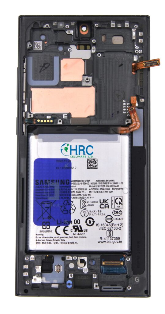 ⁦סוללה מקורית סמסונג Samsung Galaxy S23 Ultra - S918⁩ – תמונה ⁦2⁩