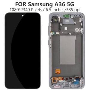 מכלול תצוגה (מסך) מקורי עם מסגרת סמסונג GALAXY A36 – A366